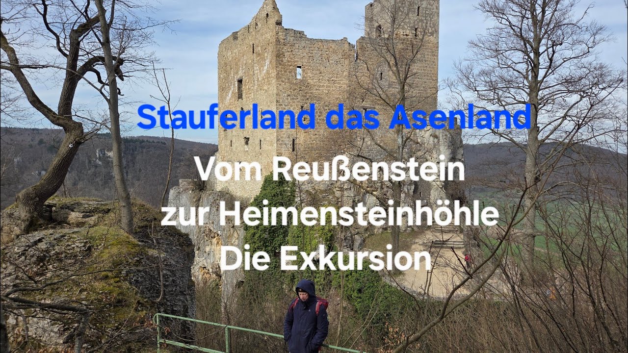 Burgruine Reu&szlig;enstein  Exkursion Stauferland das Asenland Forschungsgruppe