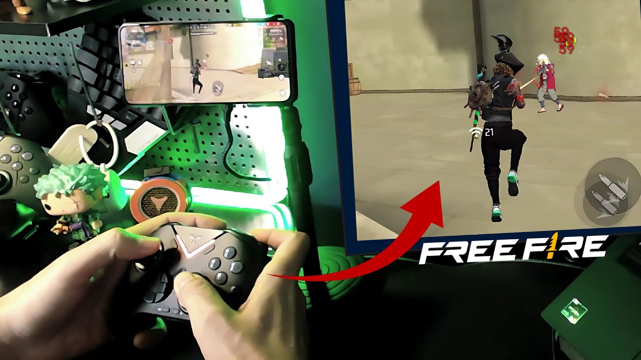 FREE FIRE COM CONTROLE - VADER 4 PRO FLYDIGI