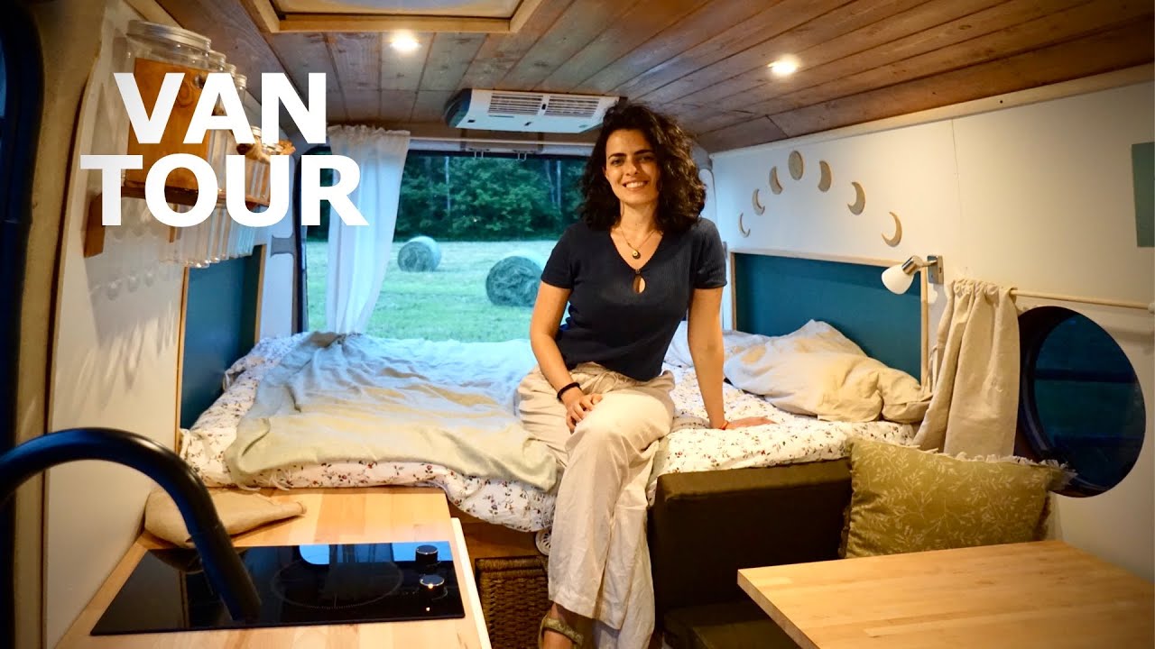 VAN TOUR | Ducato van autocostruito | autonomo con doccia, cucina a induzione e climatizzatore 12v