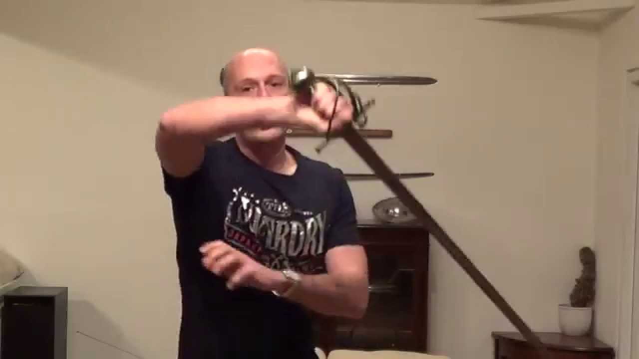 Cutting at (beating) rapier and smallsword blades with sabres, broadswords, longswords