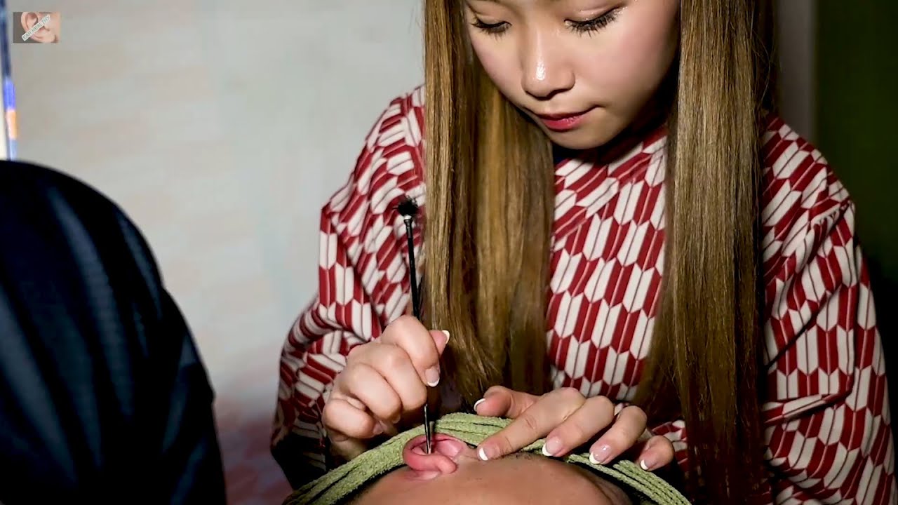 耳掃除 日本秋葉原 耳かき ソフトクリームが好きな女の子【 ゆうか 】〖 和風癒し処　和ノ国 〗Japanese Ear Cleaning treatment Akihabara 3 in 1