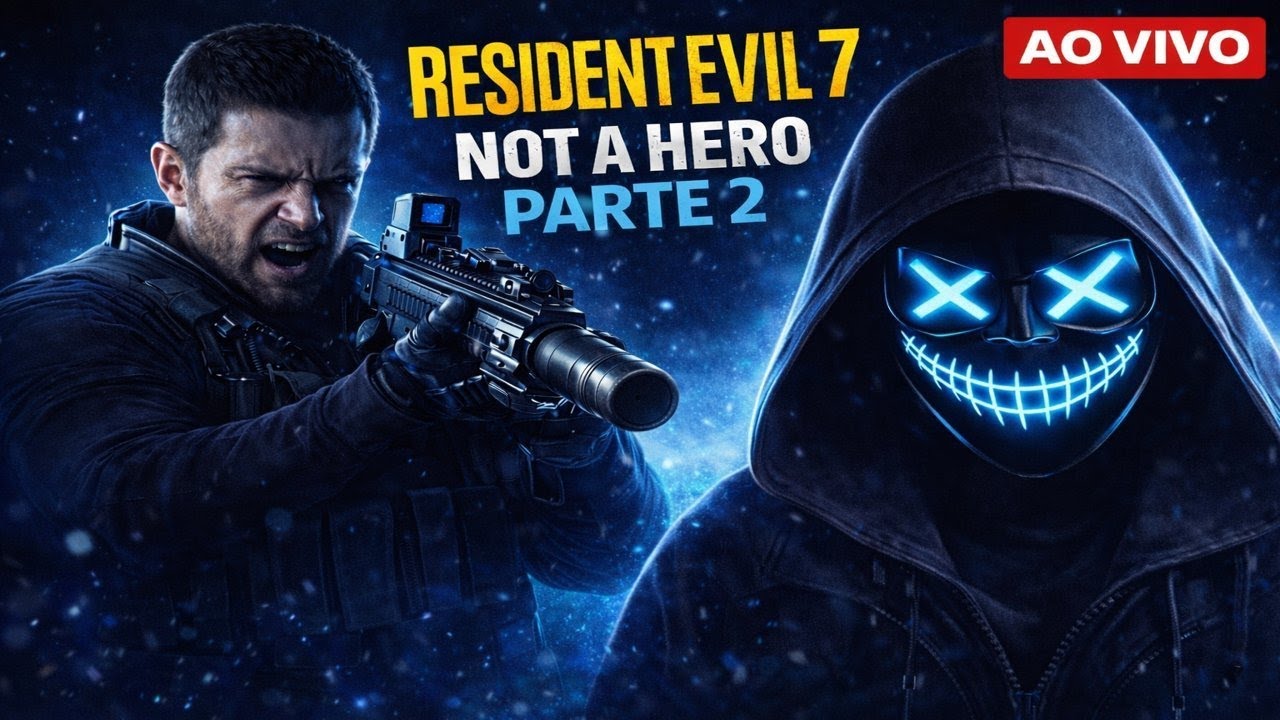 RESIDENT EVIL 7 DLC NOT A HERO – PARTE 2 | Chris Redfield Contra-Ataque 🔥 AO VIVO