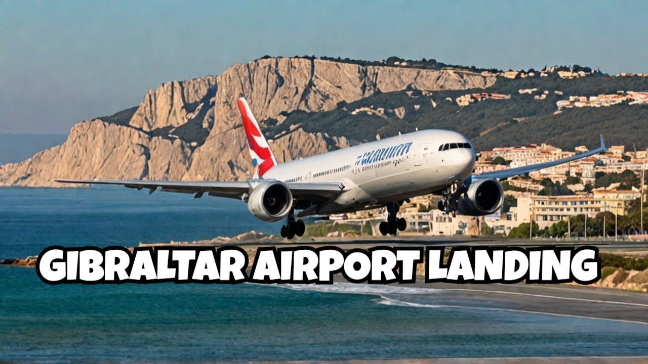 SMOOTHEST Delta Boeing 777 Landing at Gibraltar Airport! (VIRAL!)