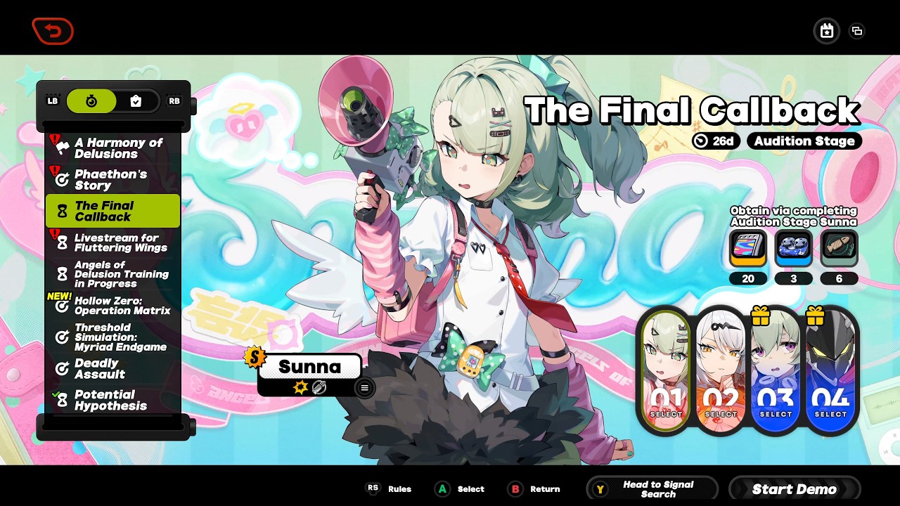 Zenless Zone Zero 2026-02-05 Belle The Final Callback v2.6-1 Sunna, Yixuan