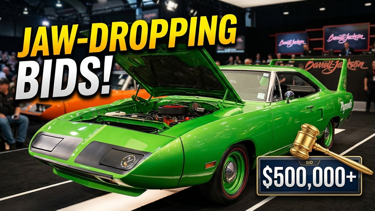 Самые захватывающие 15 минут с выставки Barrett-Jackson #barrettjackson #carshow