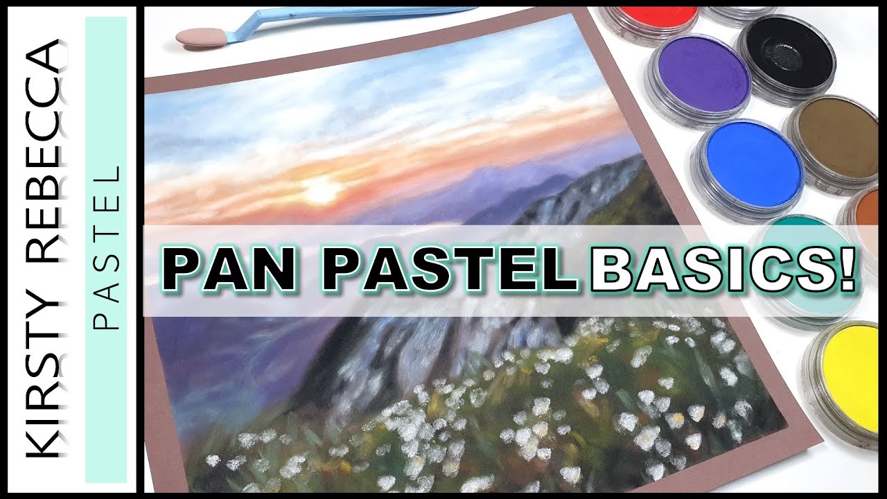 Beginner's guide to PAN PASTELS! // EASY landscape with 10 COLOURS!