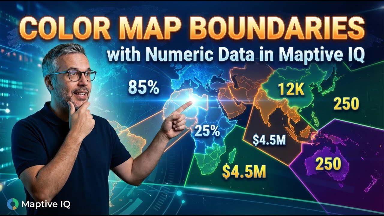 Color Map Boundaries with Numeric Data in Maptive IQ