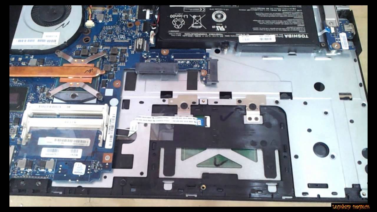 Toshiba Satellite S55 Disassembly and fan cleaning  Laptop repair