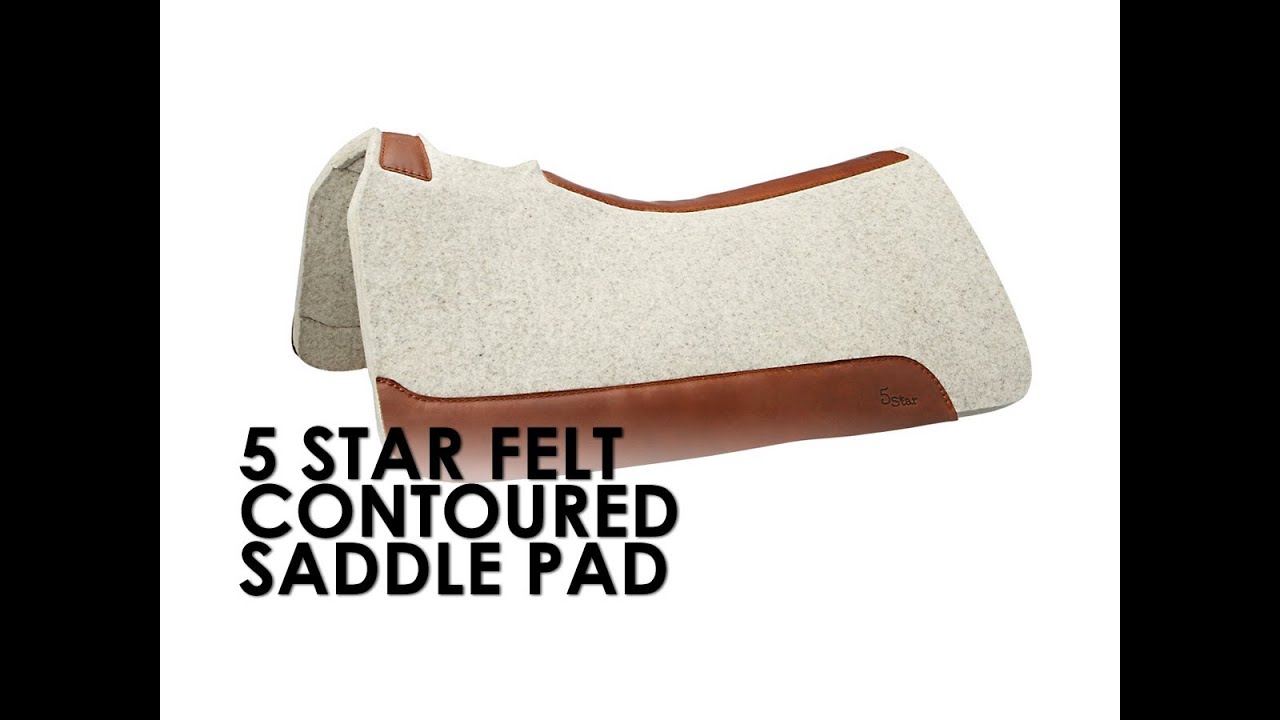 5 Star Felt Contoured Western Saddle Pads