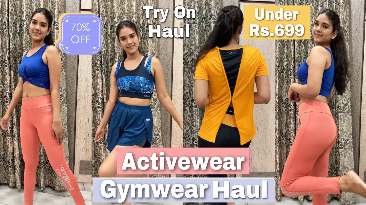 Most Affordable Gym/ Workout Wear Haul Under Rs.599 | Flat 70% Off on Activewear |