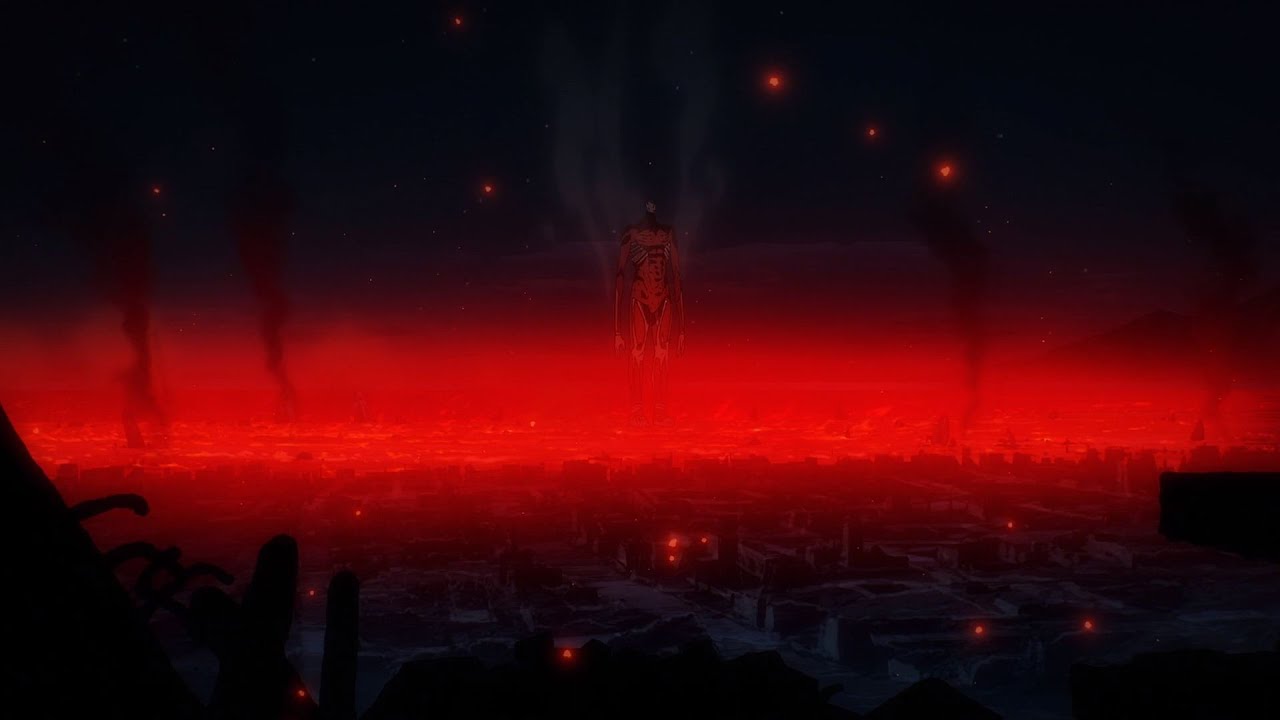 Armin Colossal Titan Destroys Liberio (Eng Sub) - Attack On Titan Final Season