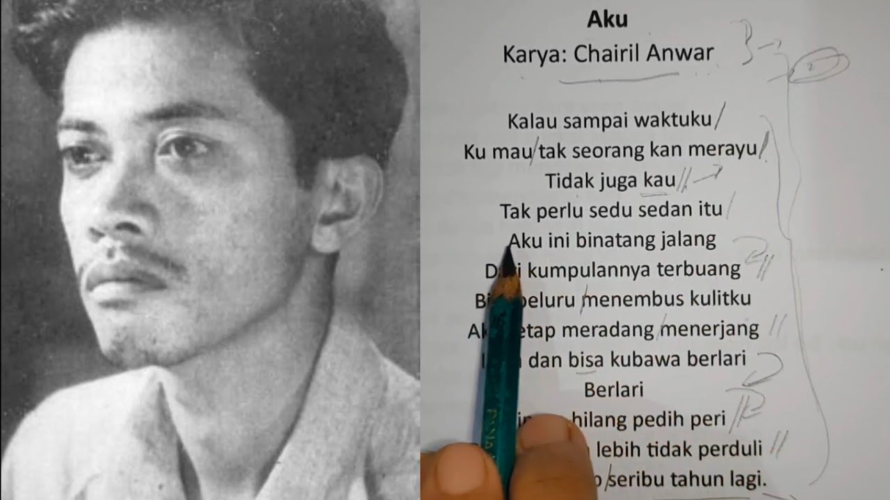Baca Puisi - Review Naskah Puisi Aku karya Chairil Anwar #teknikbacapuisi