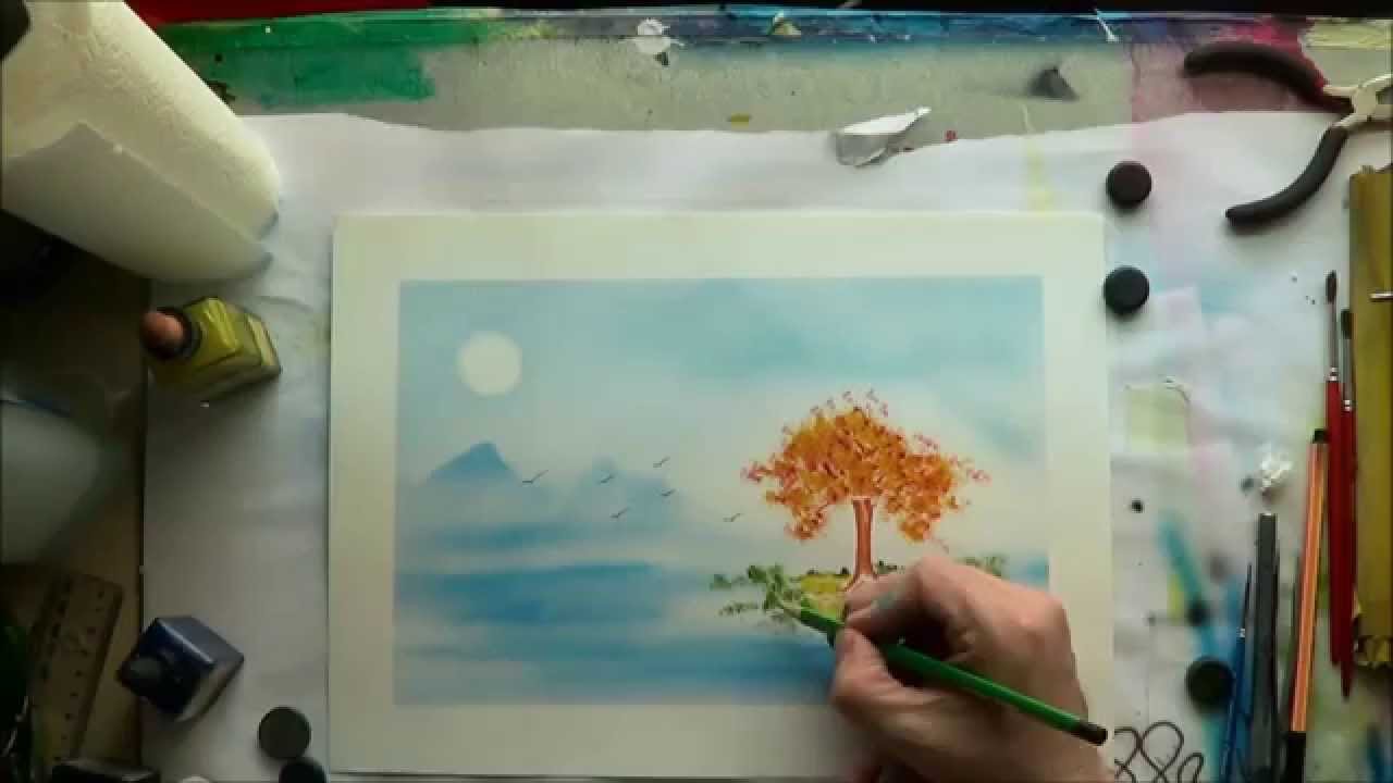 Airbrush Traumlandschaft