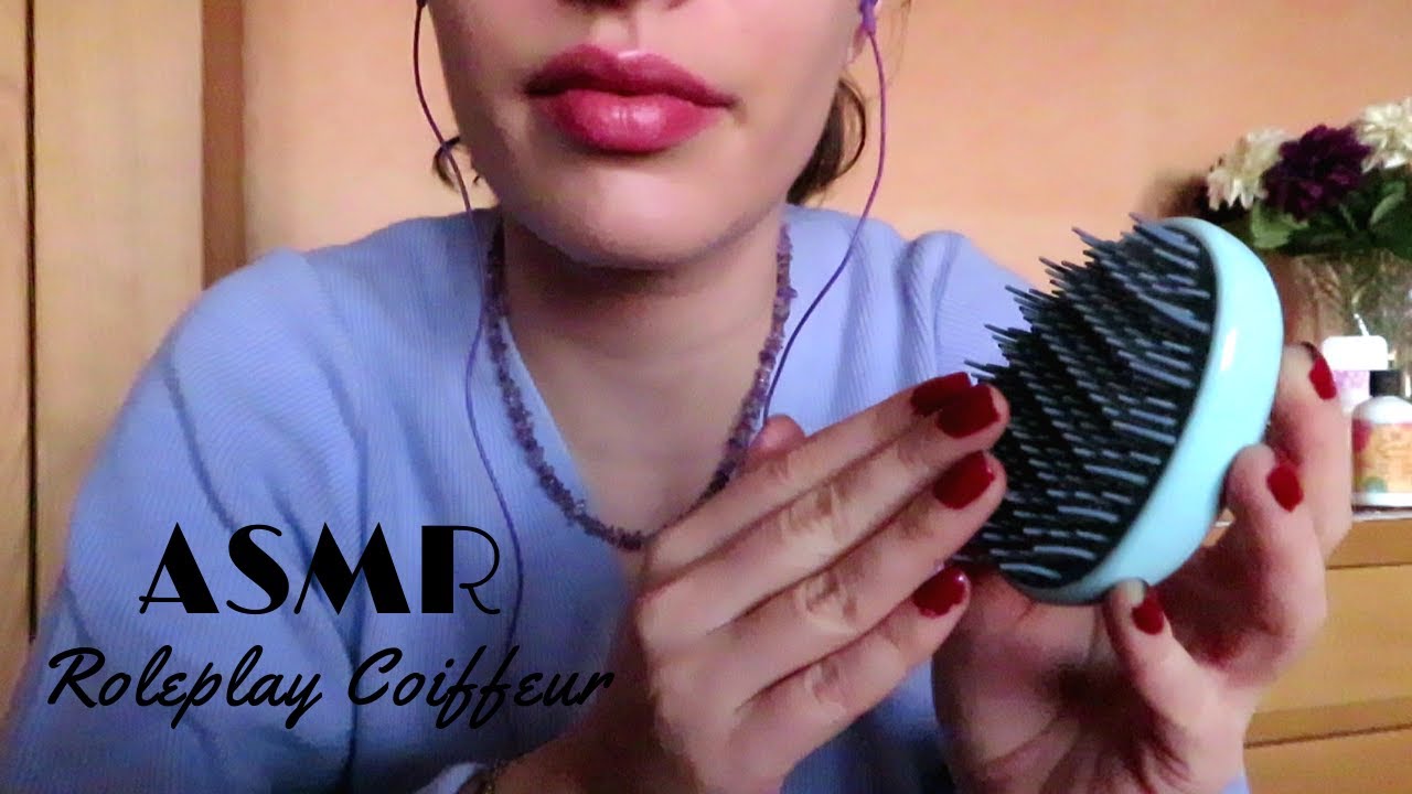 ASMR Français ~ Roleplay Coiffeur 💇 (brushing, tapping, etc)