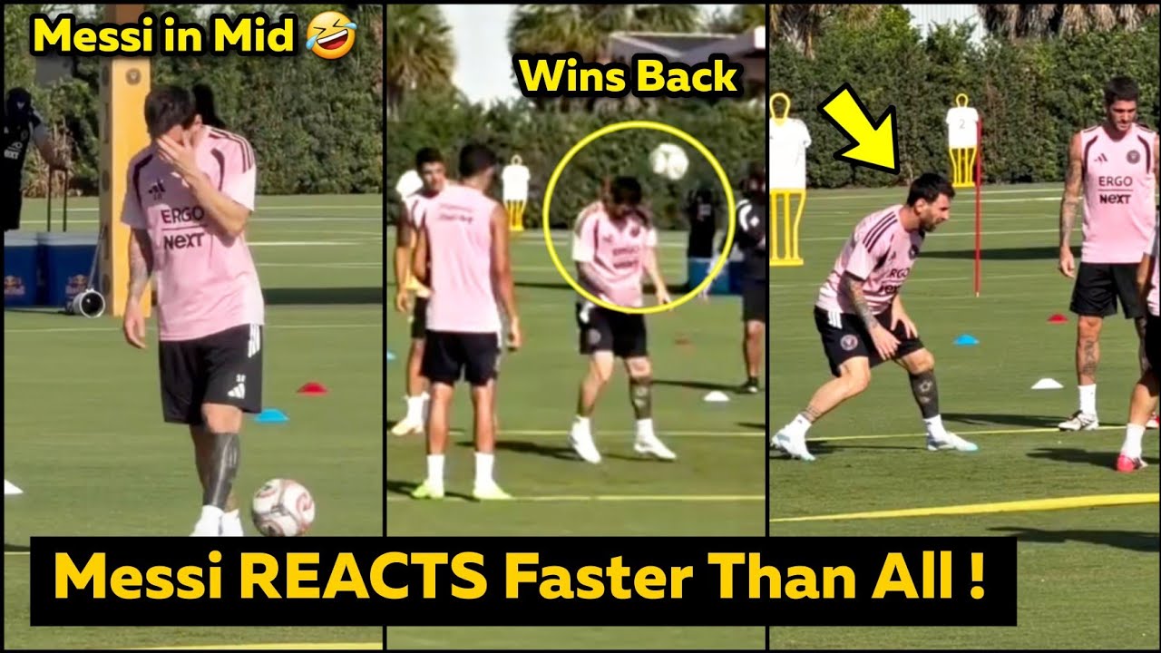 Messi SHOCKS Teammates Winning Ball Instantly in Rondo vs Philadelphia