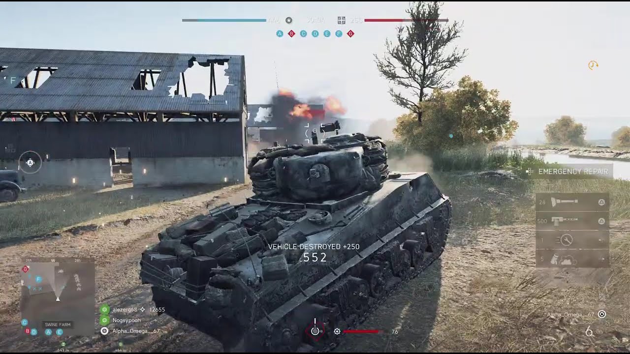 Battlefield V Sherman Commander & Squad Panzerstorm Gameplay