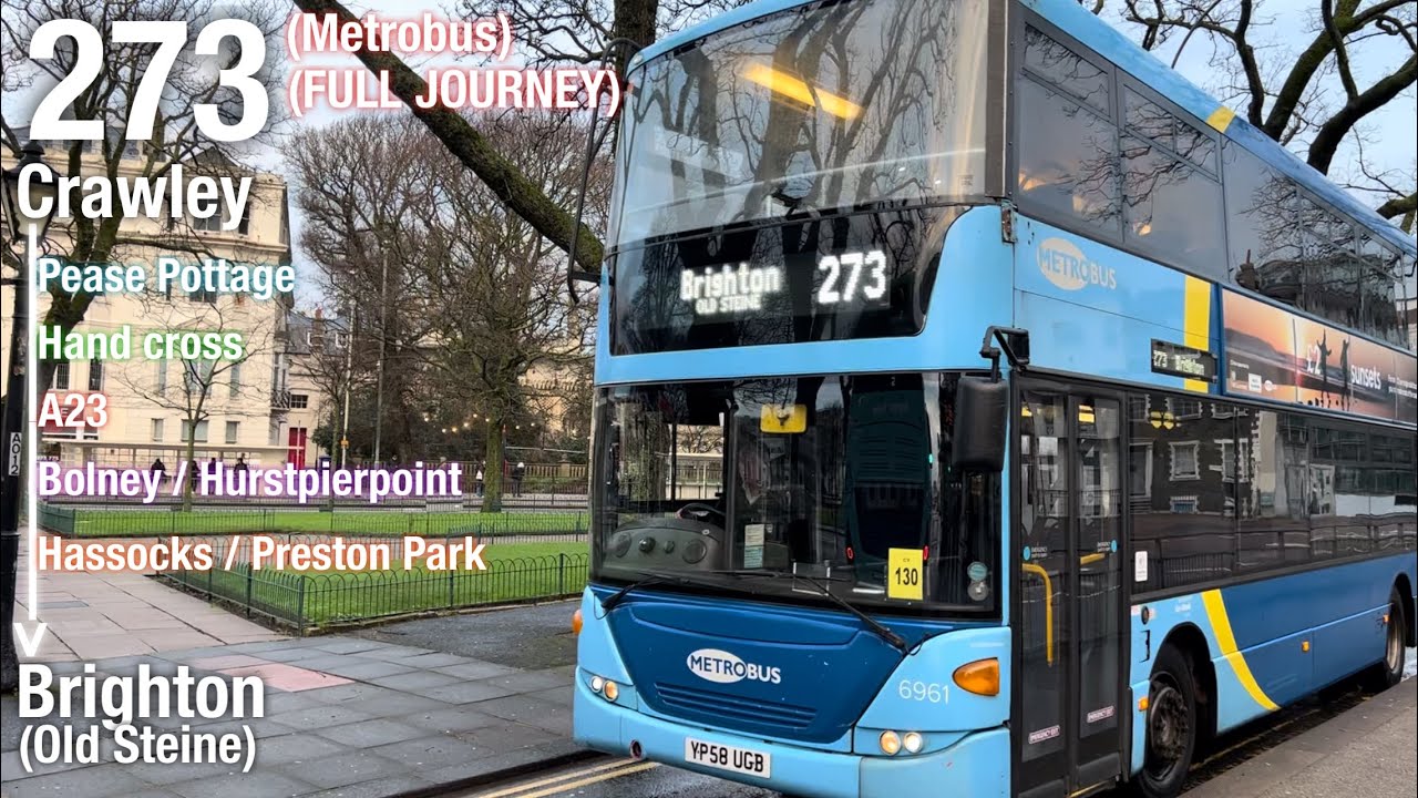 [Full Journey]Metrobus 273(To Brighton, Old Steine)