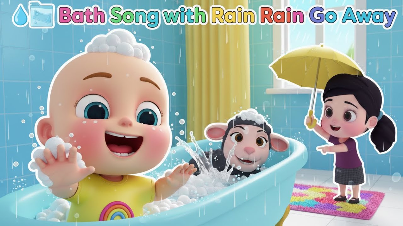 Bath Song 🛁 & Rain Rain Go Away 🌧️ | Fun Baby Songs & Sing-Along | Nursery Rhymes