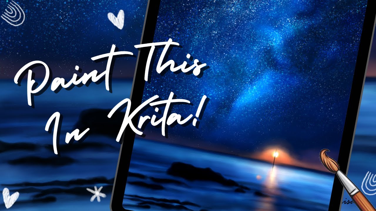 Painting A Realistic Seascape | Krita Tutorial