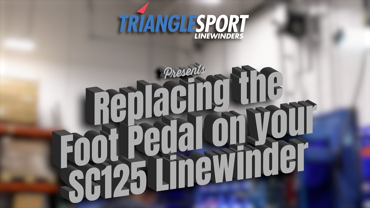 How To Replace the Foot Pedal On A Triangle Sport SC125  Linewinder