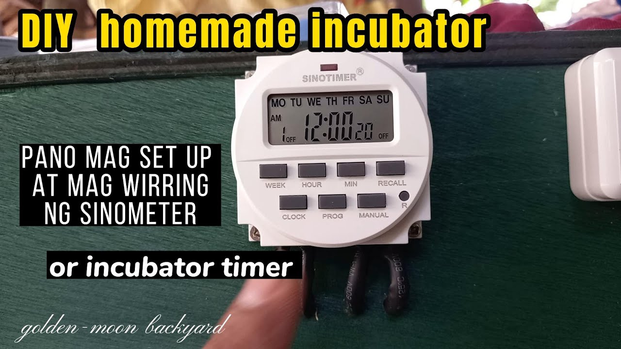 home made incubator  SINOMETEr setting PART 2.02