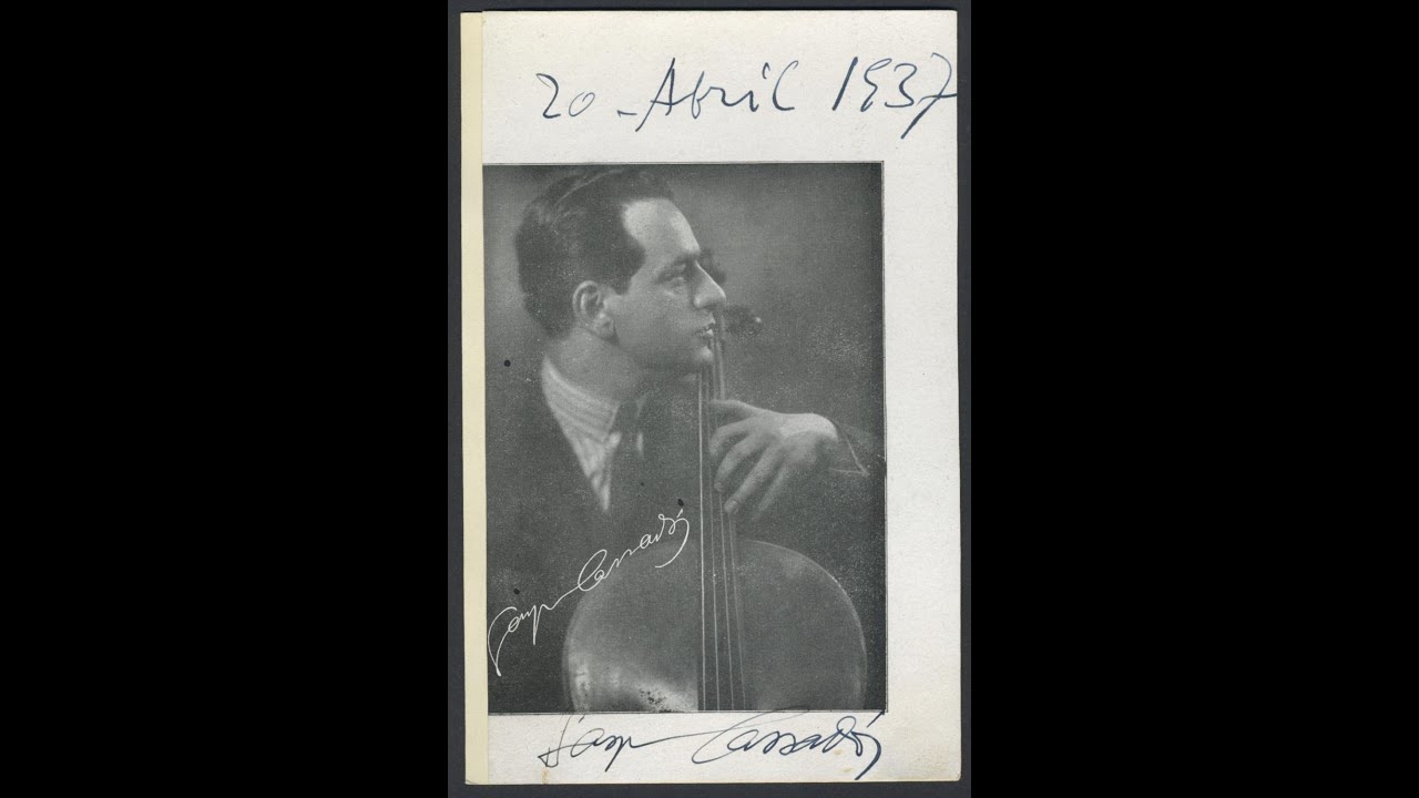 Albeniz:   Spanish Serenade op. 181   -   Gaspar Cassado, cello; Michael Rauchelsen, piano