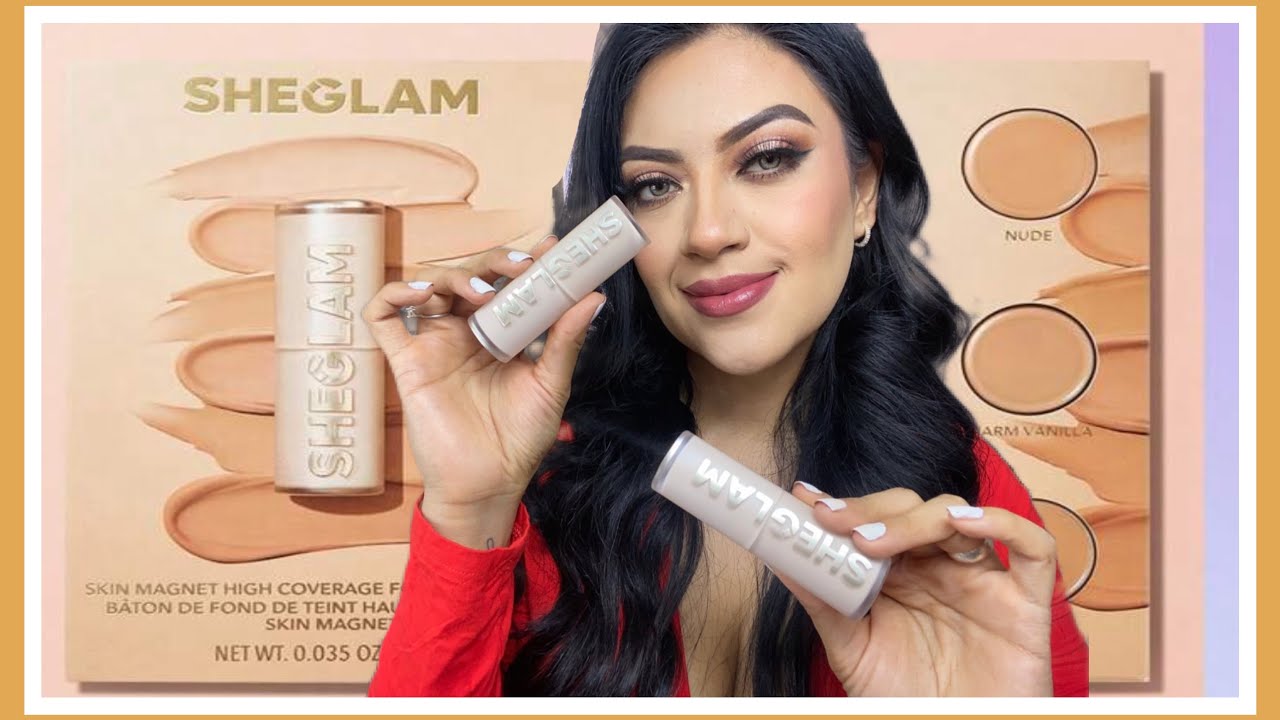 NUEVA Base de Maquillaje SHEGLAM SKIN MAGNET COVERAGE FOUNDATION ✨Se adhiere como Imán ? 😱