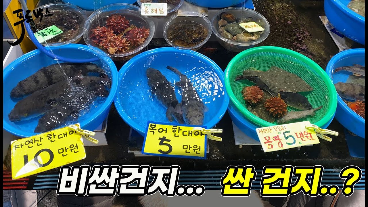 바구니에 담아 파는 생선...  싼걸까요?  비싼걸까요?
