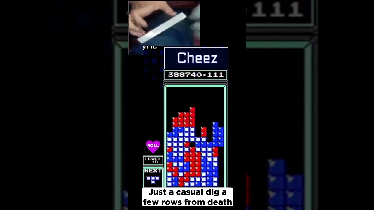 Cheez with a masterful dig | #twitch #tetris