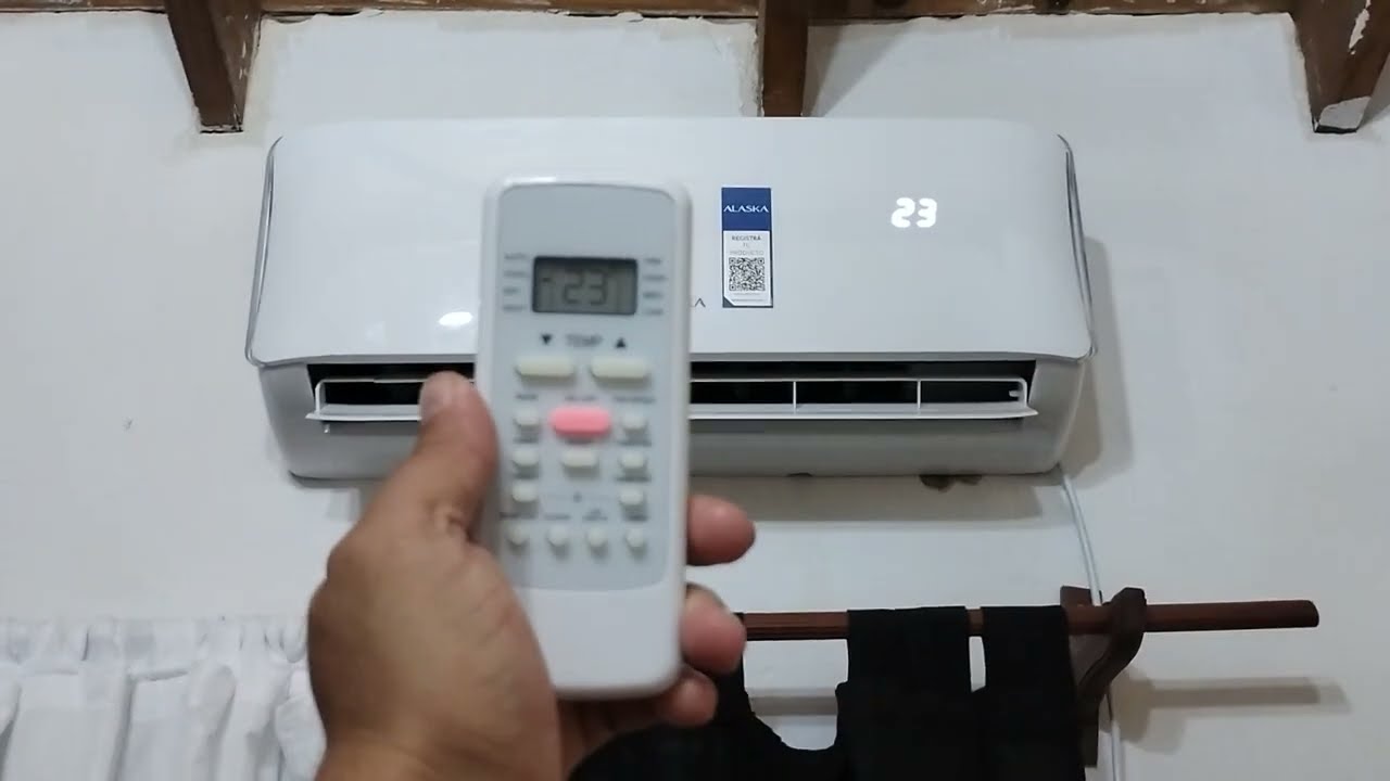 TEST AIRE ACONDICIONADO ALASKA 2300 FRIGORIAS  FRIO /CALOR funciona?