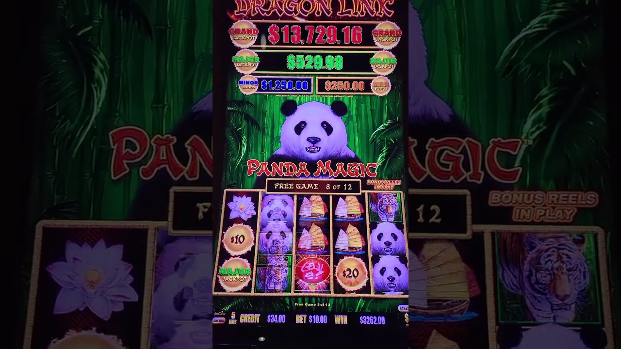 Massive Dragon Link Major Jackpot Handpay  $10 Bet Big Balls Free Games Bonus