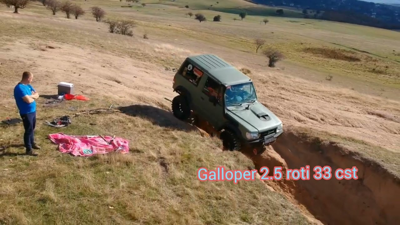 Galloper 2.5 anv 32 vs Galloper 2.5 anv 33 on sand  drone view