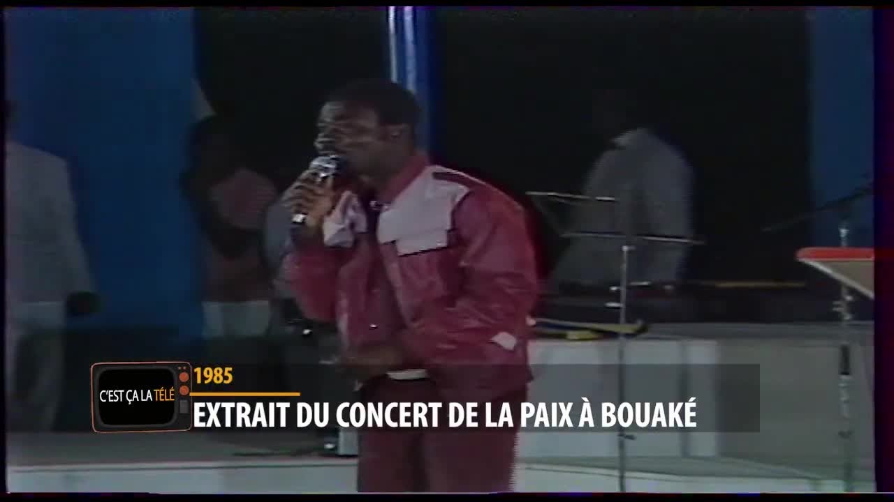 Extrait du concert de la paix à Bouaké BIG SAT 1985 / c'est ça la télé !