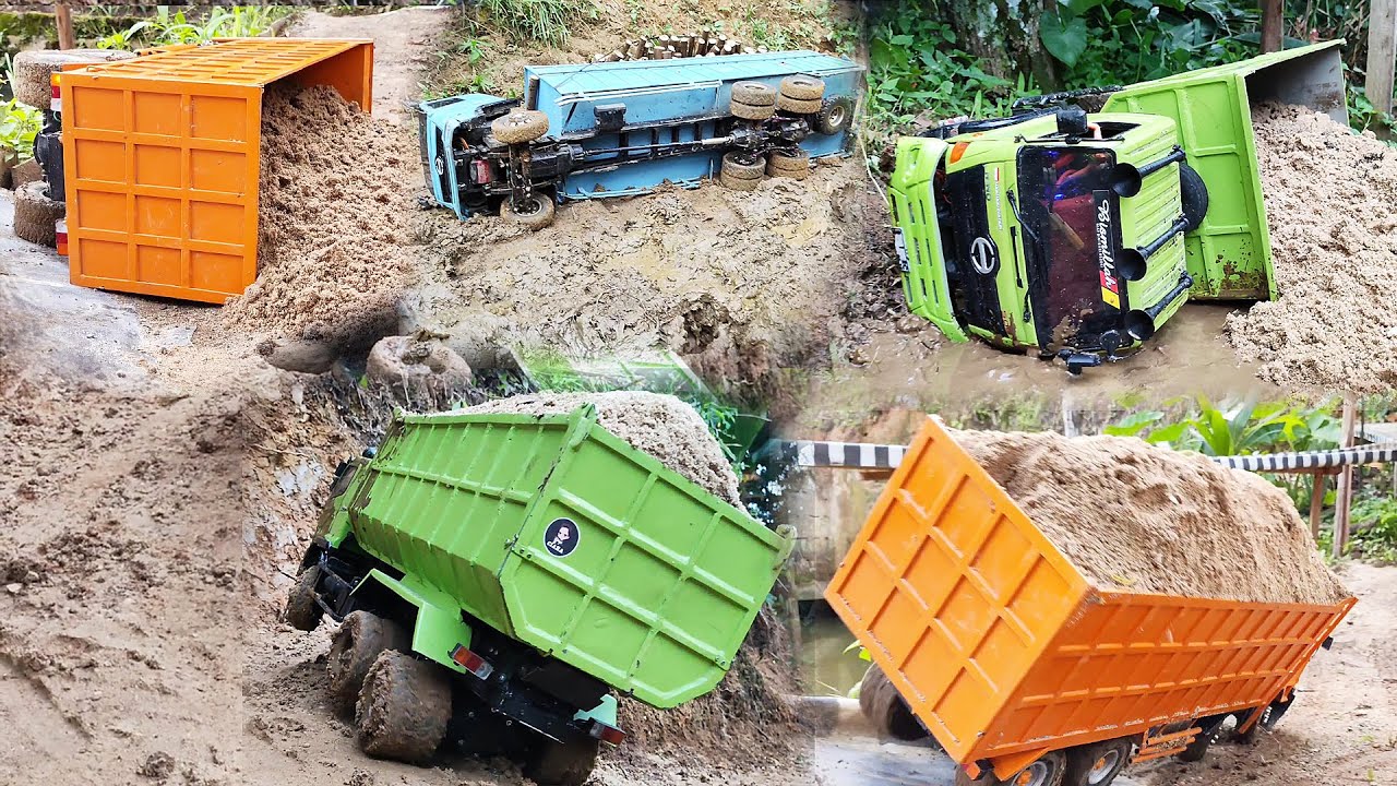KOMPILASI Hino 500 Truk Fuso 220Ps Trinton Truk Engkel Hino 500 OFROAD Laka Lintas Rc Handmade