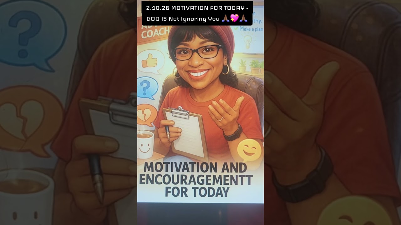 2.10.26 MOTIVATION FOR TODAY - GOD IS NOT IGNORING YOU  🙏🏾💖🙏🏾
