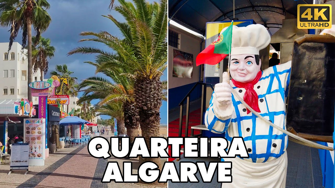 QUARTEIRA Algarve , Portugal 🇵🇹 | Stunning Coastal Town | Walking Tour 🏖️🚶 [4K UHD]