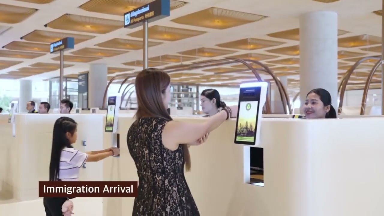 How to Use Smart Gate at Techo International Airport (KTI) | Cambodia Immigration Guide