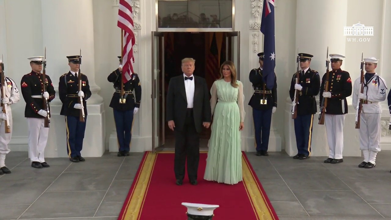 The Arrival of the Prime Minister of Australia and Mrs. Morrison