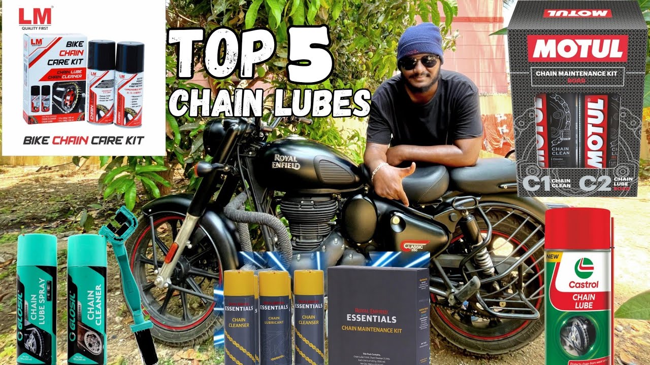 Top 5 Best Chain⛓️Lubricants for your Motorcycle | Best Chain Cleaner and Lube for Bikes in India 🇮🇳