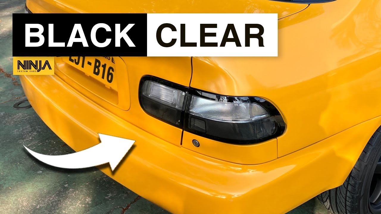 LANTERNA BLACK CLEAR p/ CIVIC 92-95