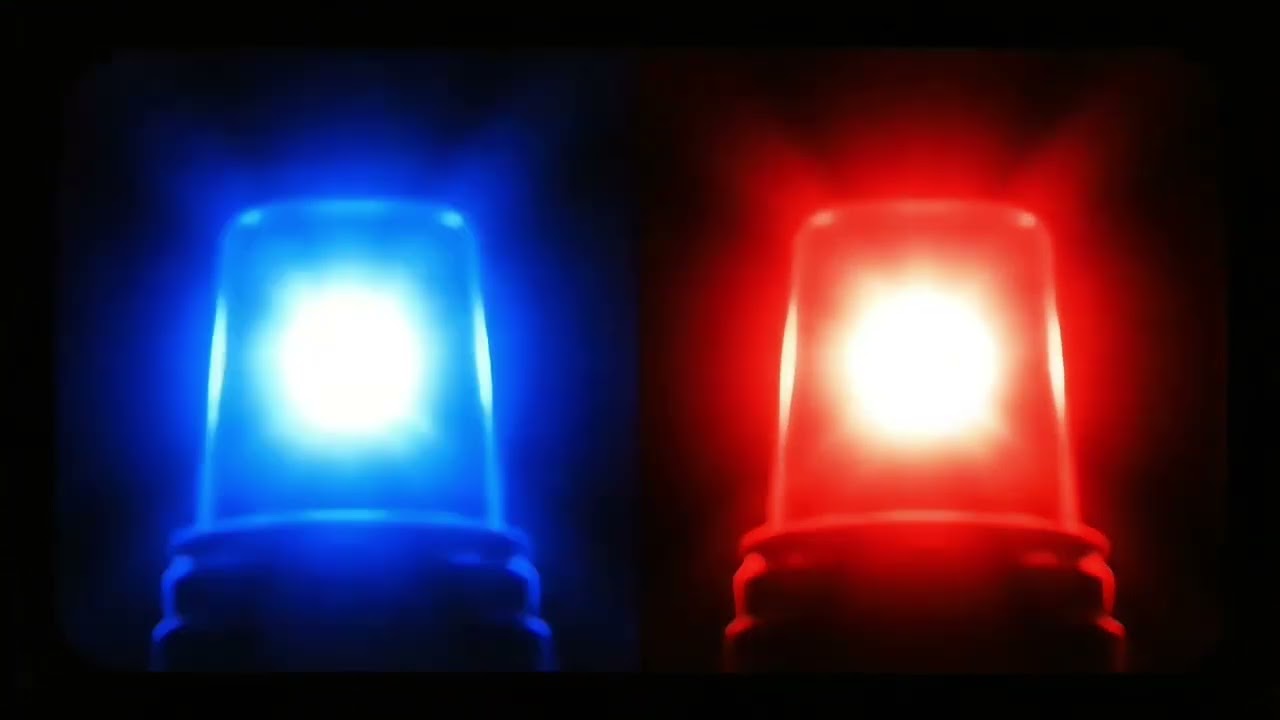 Police Lights Simulator 🚨 Red & Blue Flashing Lights | One Hour