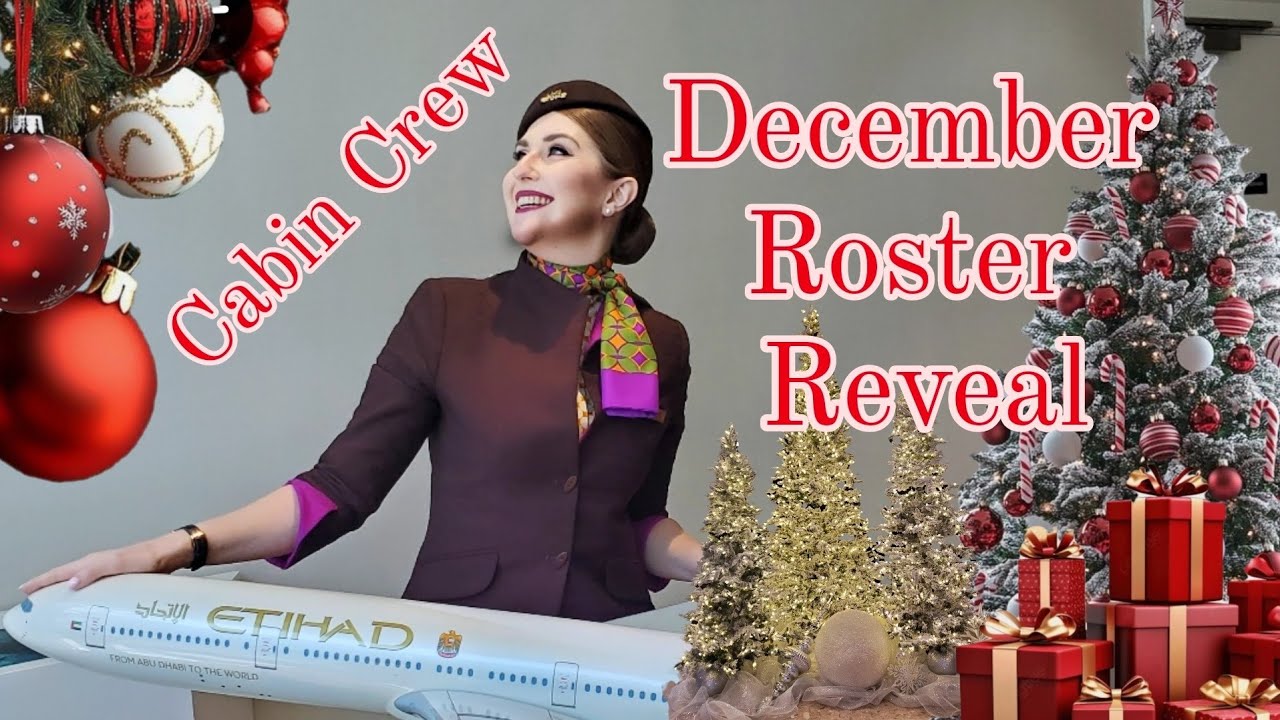 December Roster Reveal Etihad Cabin Crew | Etihad Bidding System Detailed | How to be a Cabin Crew?