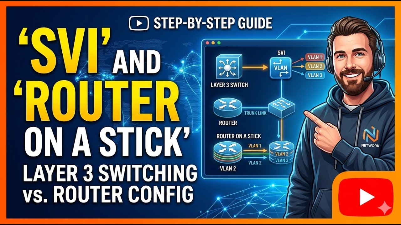 Master SVI & Router on a Stick  CCNA Lab Tutorial