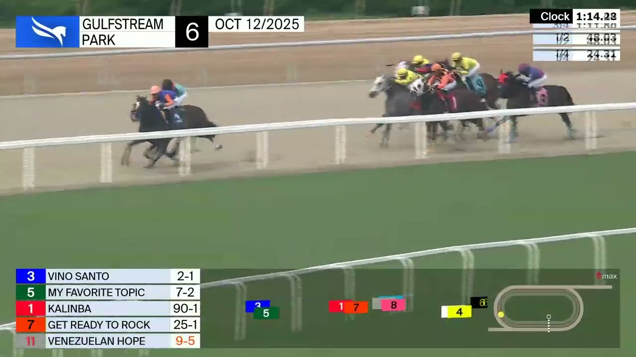 Gulfstream Park, 12 октября 2025 г., гонка 6