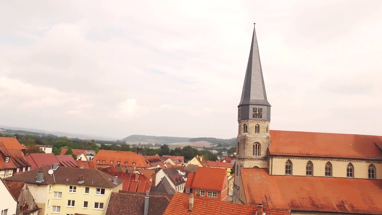 Münnerstadt von oben - ANTENNE BAYERN "Bayern von oben"