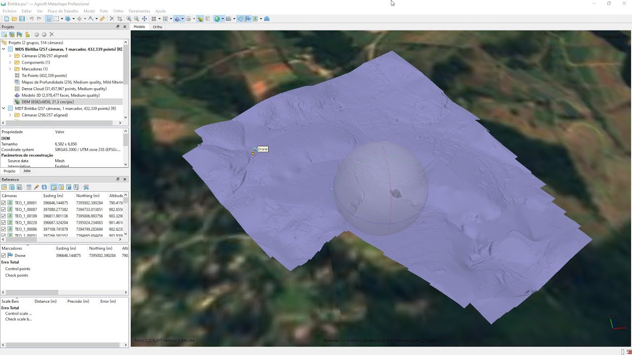 Agisoft Metashape aprenda a criar modelos de MDT e MDS com Drone, para trabalhar com imagens Raster