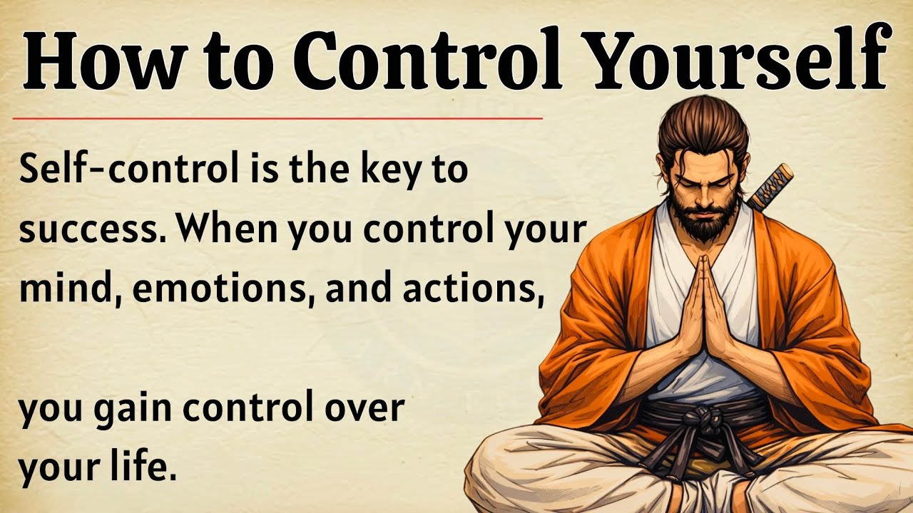 How to Control Yourself | Master Self-Control | Motivational Video 🔥 | Graded Reader ✅ | ESL