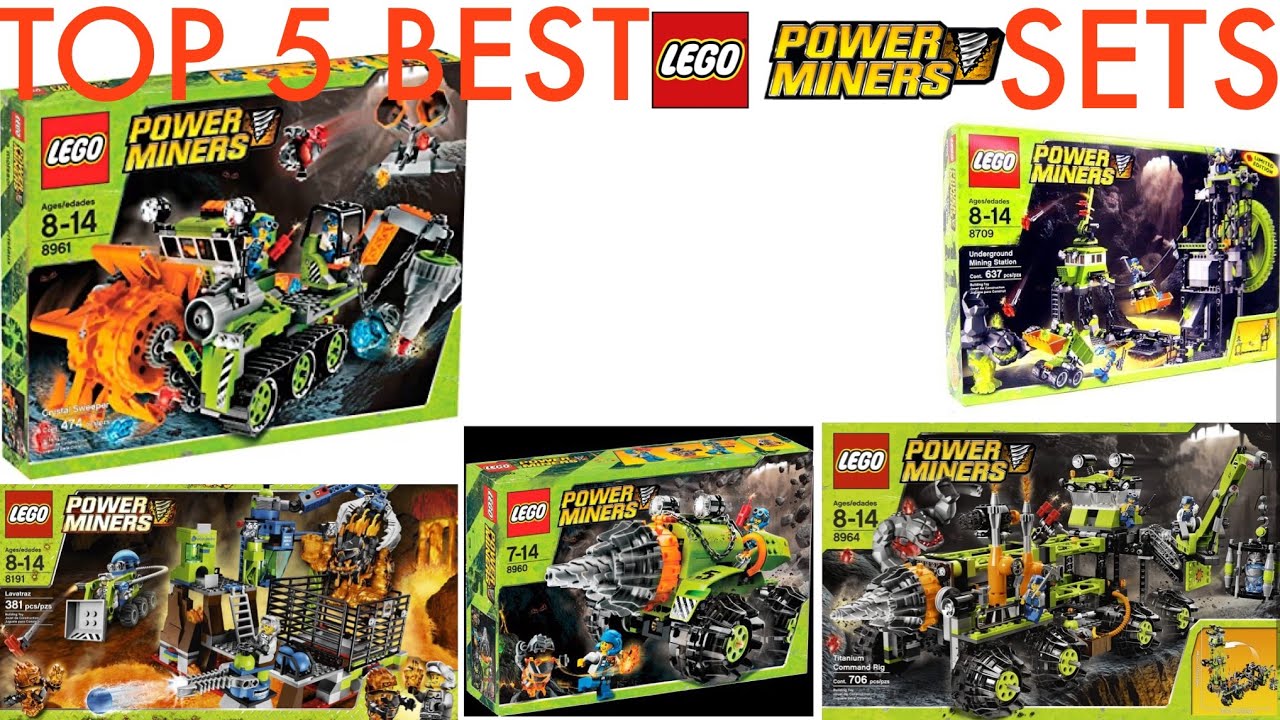 Top 5 Best LEGO Power Miners Sets!
