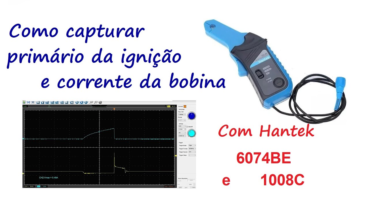 Como capturar primário da ignição e corrente da bobina