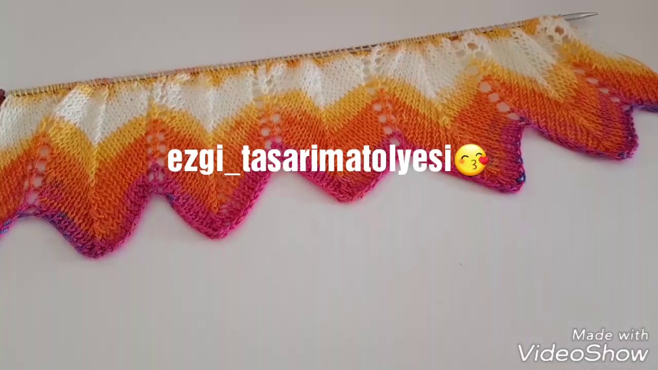 Zigzag modeli &ouml;rg&uuml; yapimi
